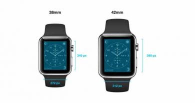 Часы Apple Watch работают на iOS и имеют разное разрешение