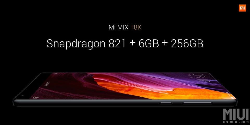 Xiaomi MIX. Snapdragon 821 + 6ГБ + 256 ГБ
