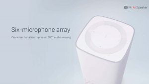 Умная колонка Xiaomi Mi AI Speaker: 6 микрофонов и 3 динамика