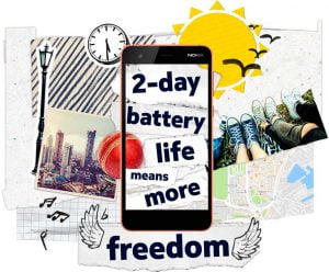 Батарея Nokia 2 держит 2 дня без подзарядки