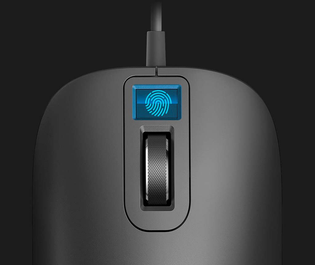 Компьютерная мышь со сканером отпечатков пальцев от Xiaomi