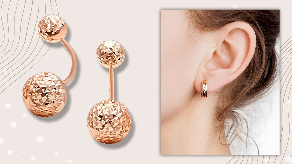 Серьги с алмазной гранью – сияющая деталь образа